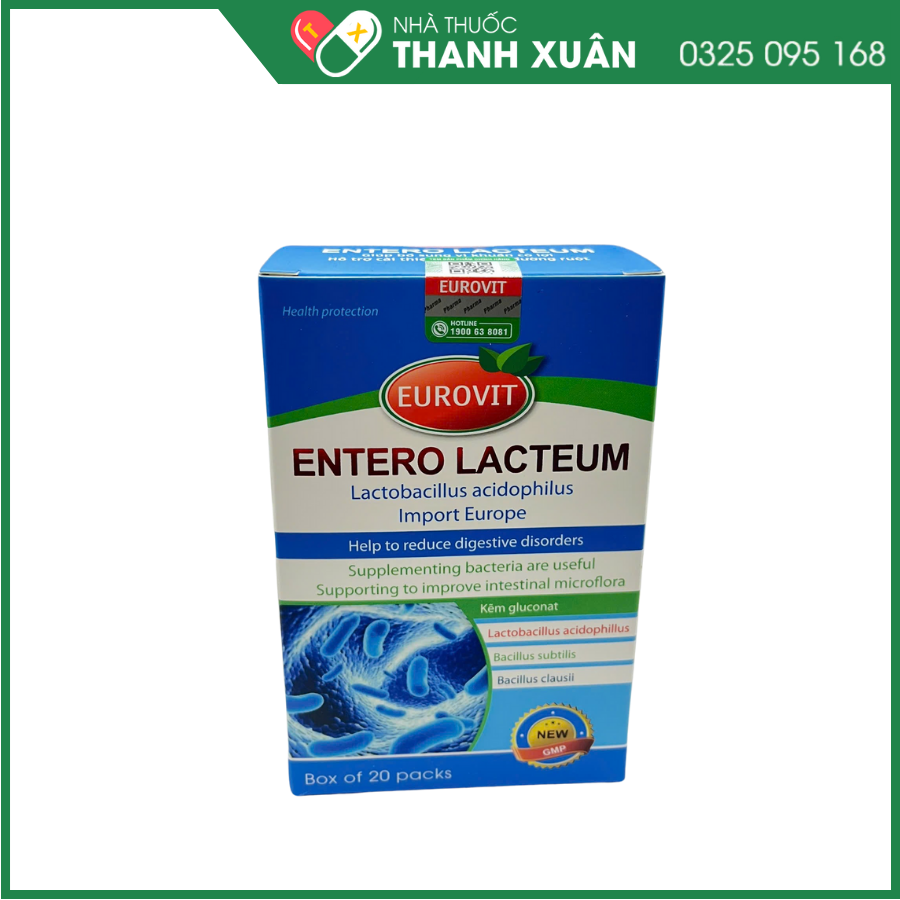 Entero Lacteum - Bổ sung chất xơ,vi khuẩn có ích giúp cân bằng hệ vi sinh đường ruột